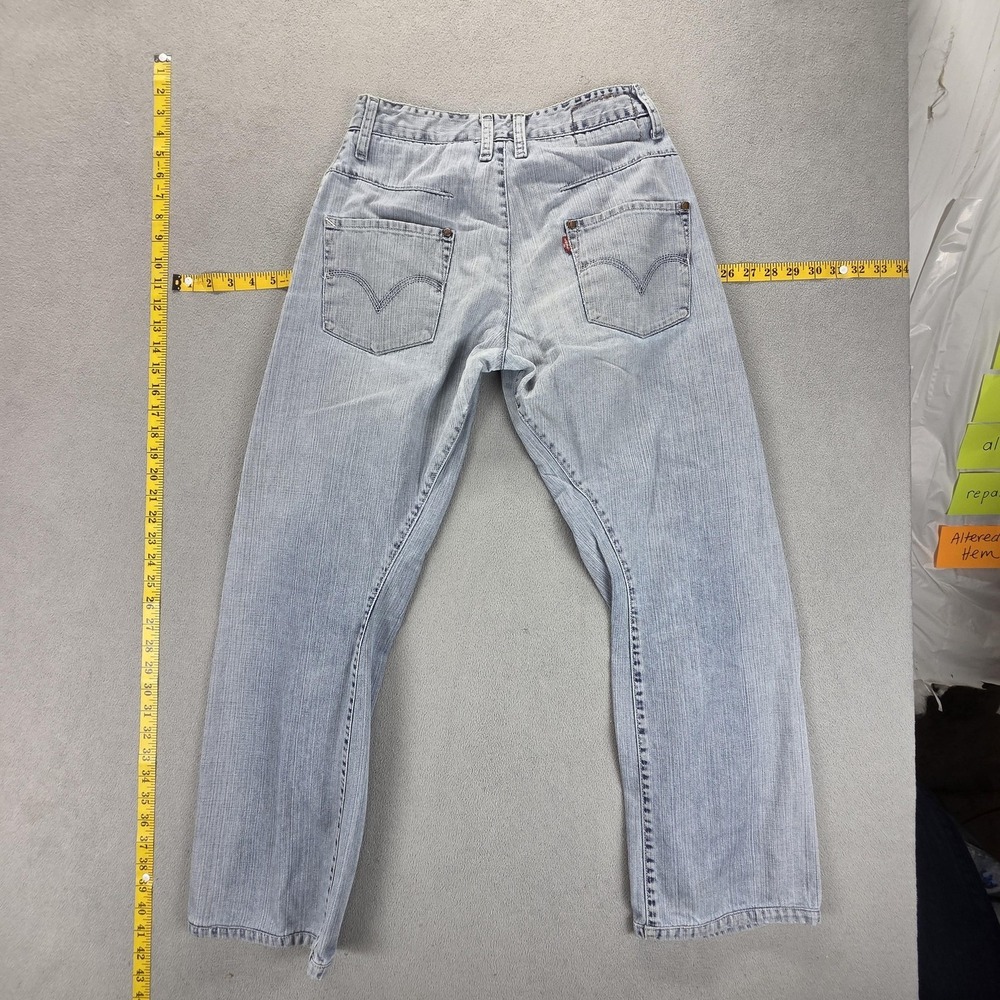 Vintage Levis Engineered Jeans Womens Blue Twisted Button Fly Fits 26x29 - Picture 2 of 16